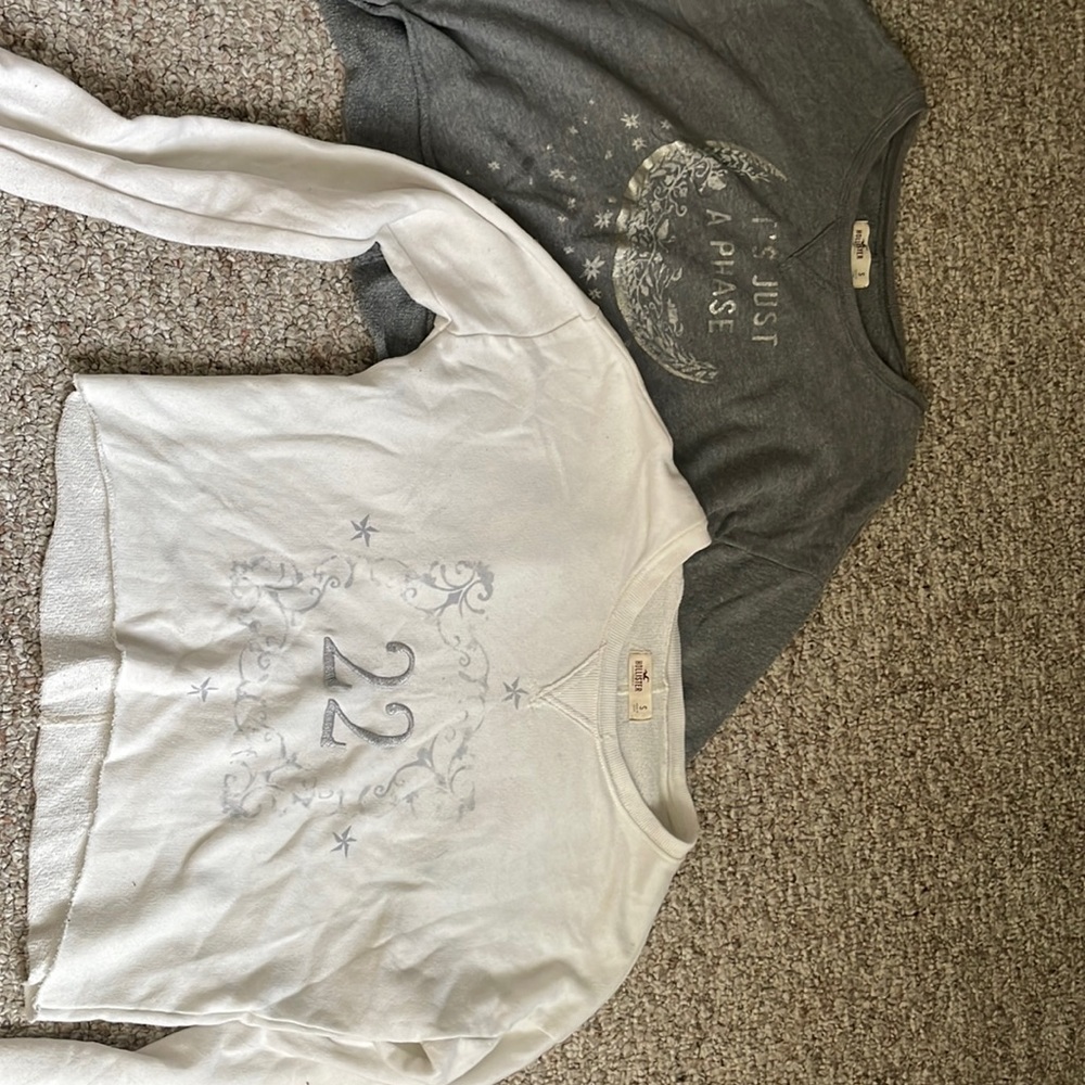 Cropped crew necks